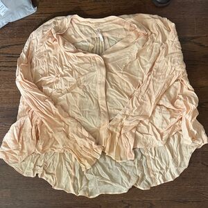 Free People Light Peach Blouse